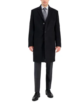 Michael Kors Mens Classic fit Overcoat Coat 40 R Black