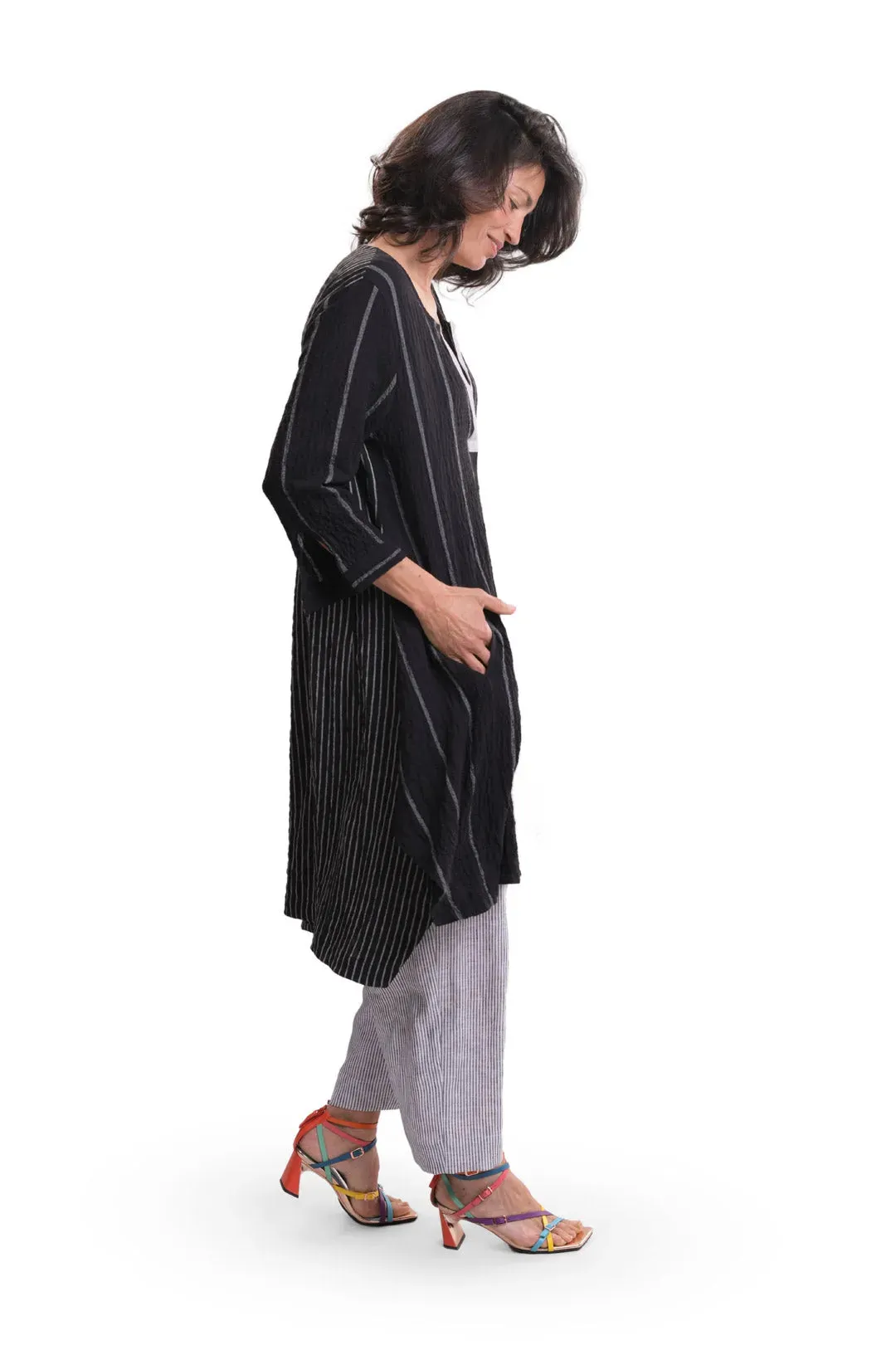 Mixed Stripe Tunic Dress