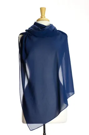 Navy  Simple Suzanne Scarf