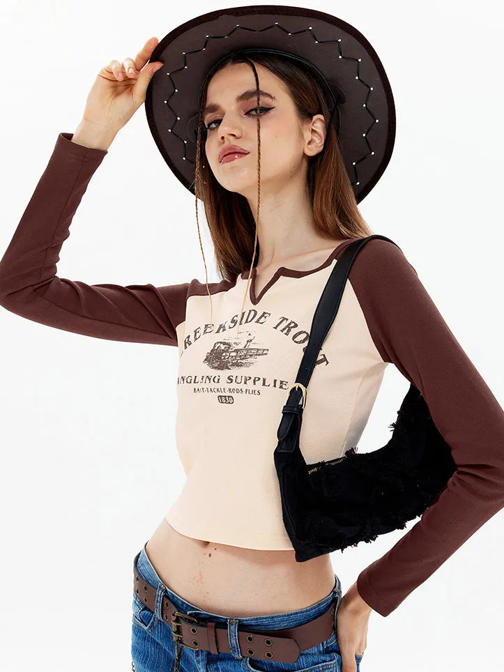 Nvuvu Vintage Print Slim Fit T-Shirt