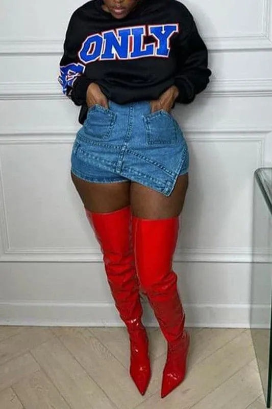 PA126 Fashion Design Denim Shorts