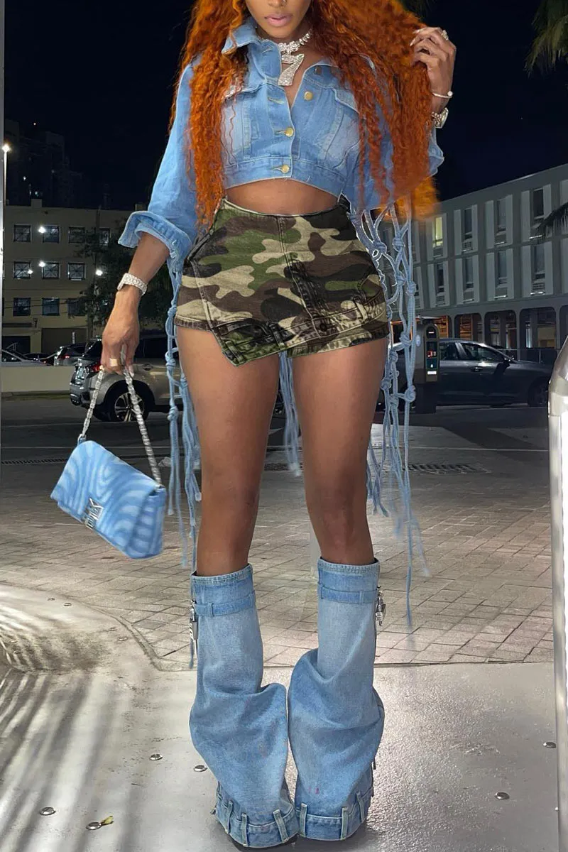 PA126 Fashion Design Denim Shorts