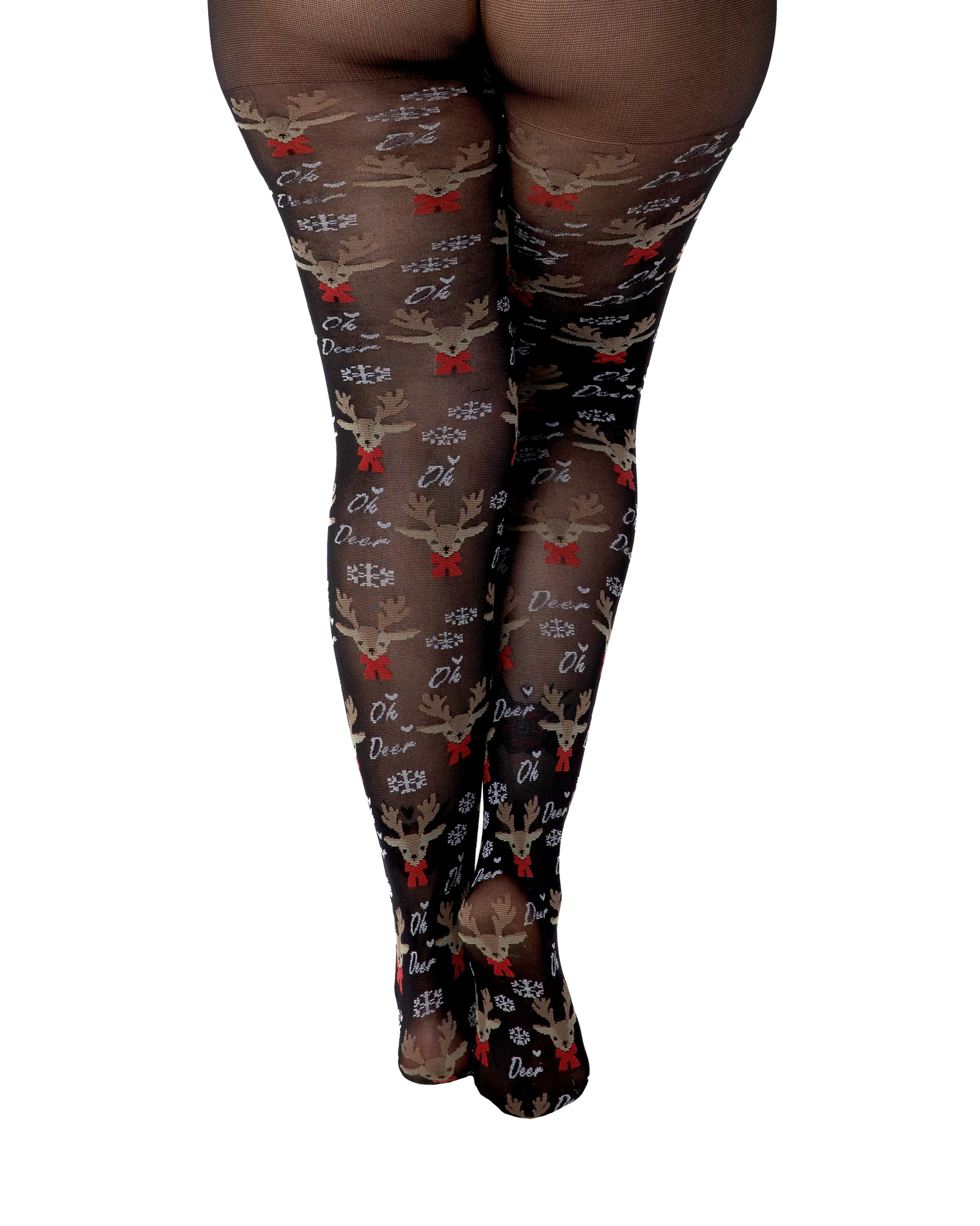 Reindeer Novelty Christmas Tights