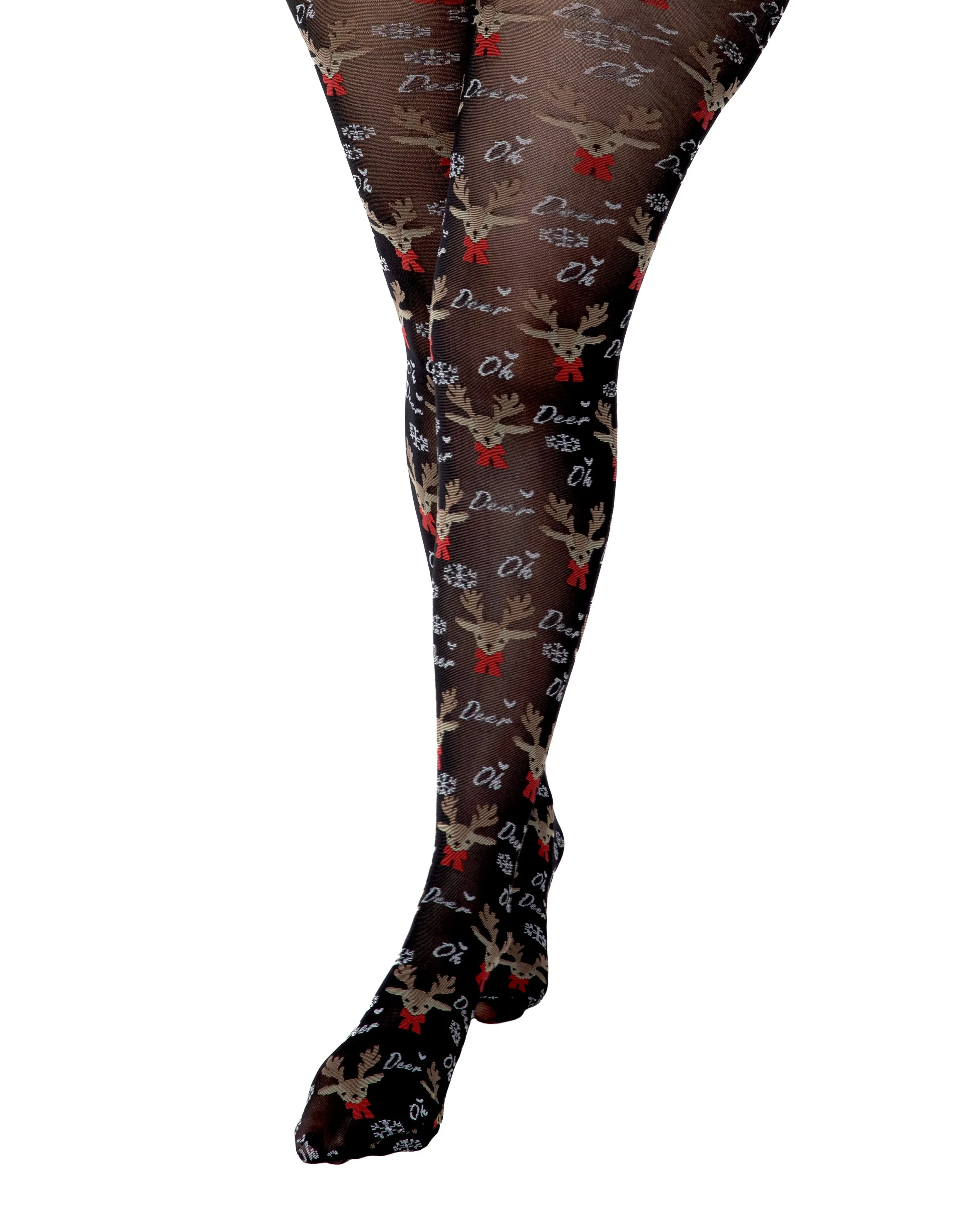Reindeer Novelty Christmas Tights