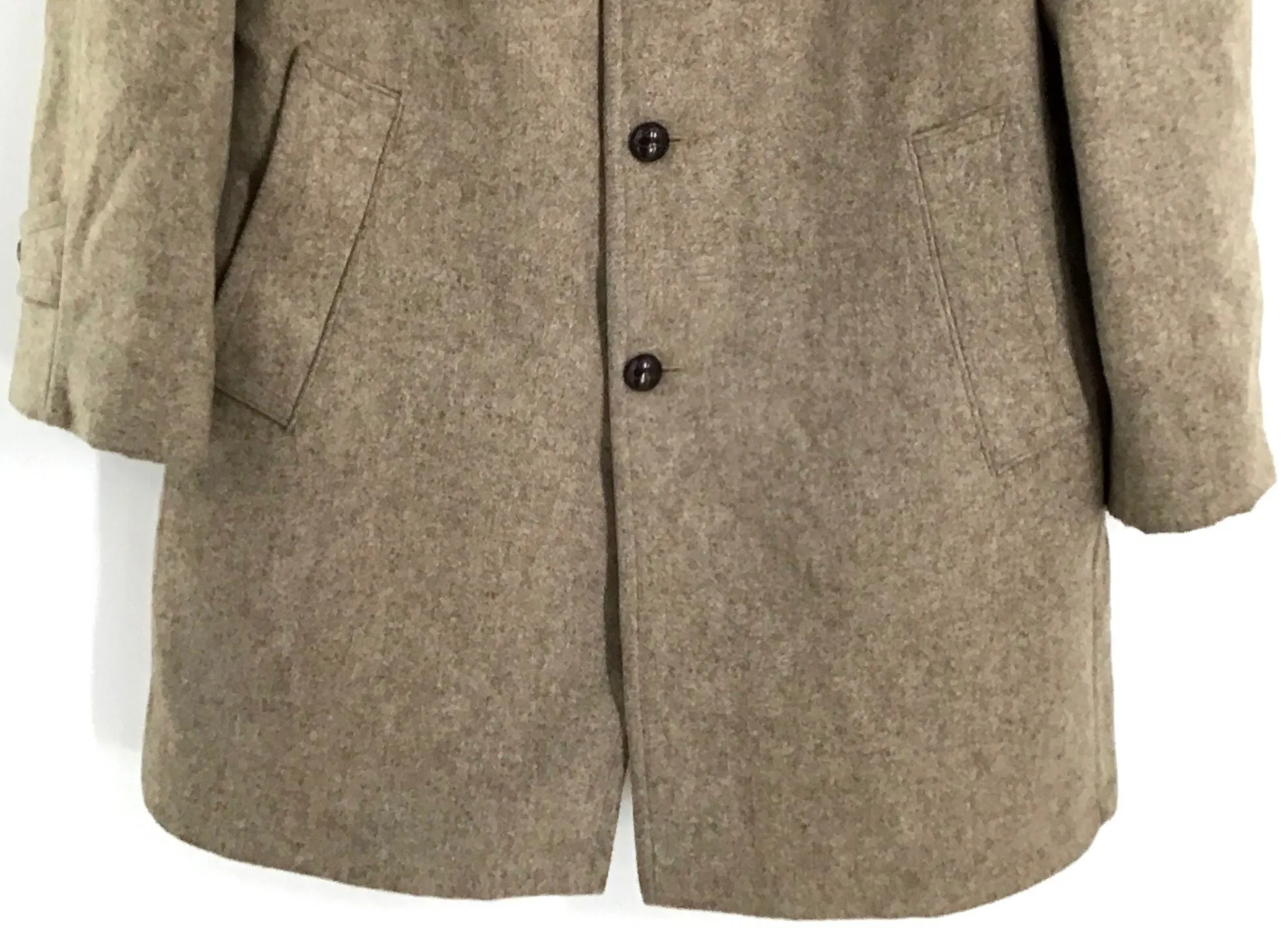 Richman Brothers Men's Tan Overcoat - Size 42L