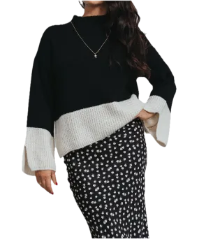 Saiph black cream pullover