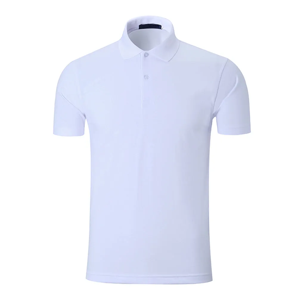 Sidiou Group New Fashion Trend Casual Brand Men POLO Shirt Solid Color Beaded Lapel T-shirt