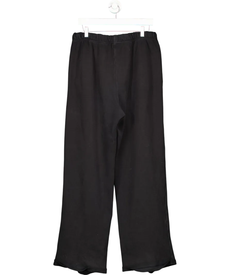 SKIMS Black Cotton Fleece Joggers UK M