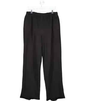 SKIMS Black Cotton Fleece Joggers UK M