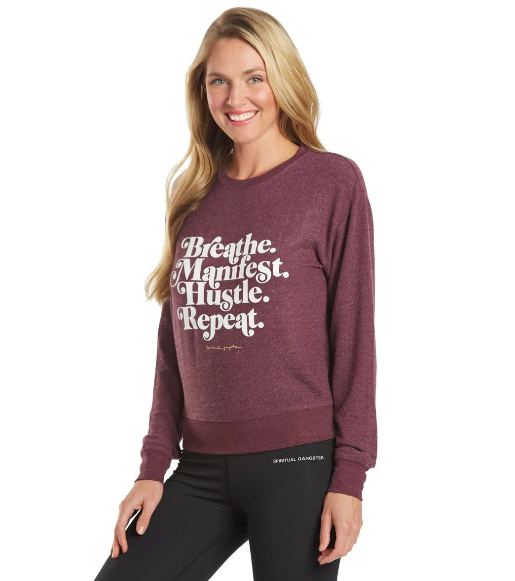 Spiritual Gangster Hustle Crew Neck Savasana Pullover