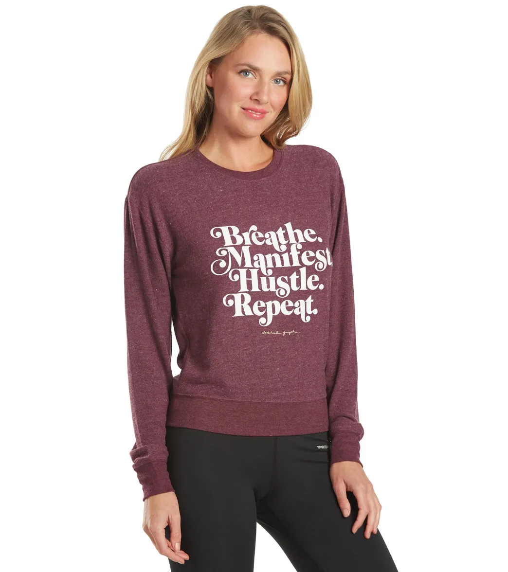 Spiritual Gangster Hustle Crew Neck Savasana Pullover