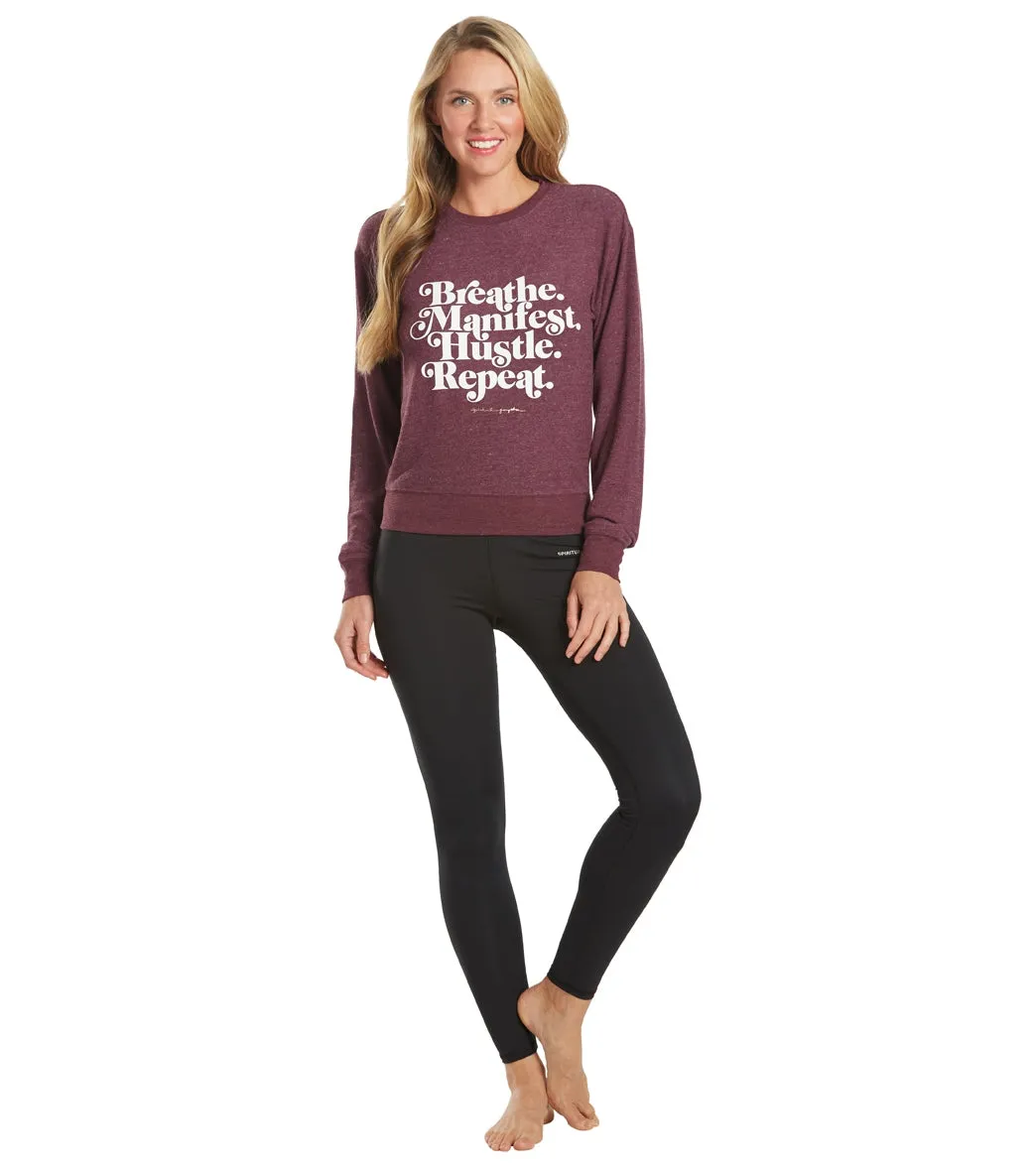 Spiritual Gangster Hustle Crew Neck Savasana Pullover