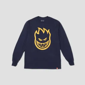 Spitfire Bighead Long Sleeve T-Shirt Navy / Gold