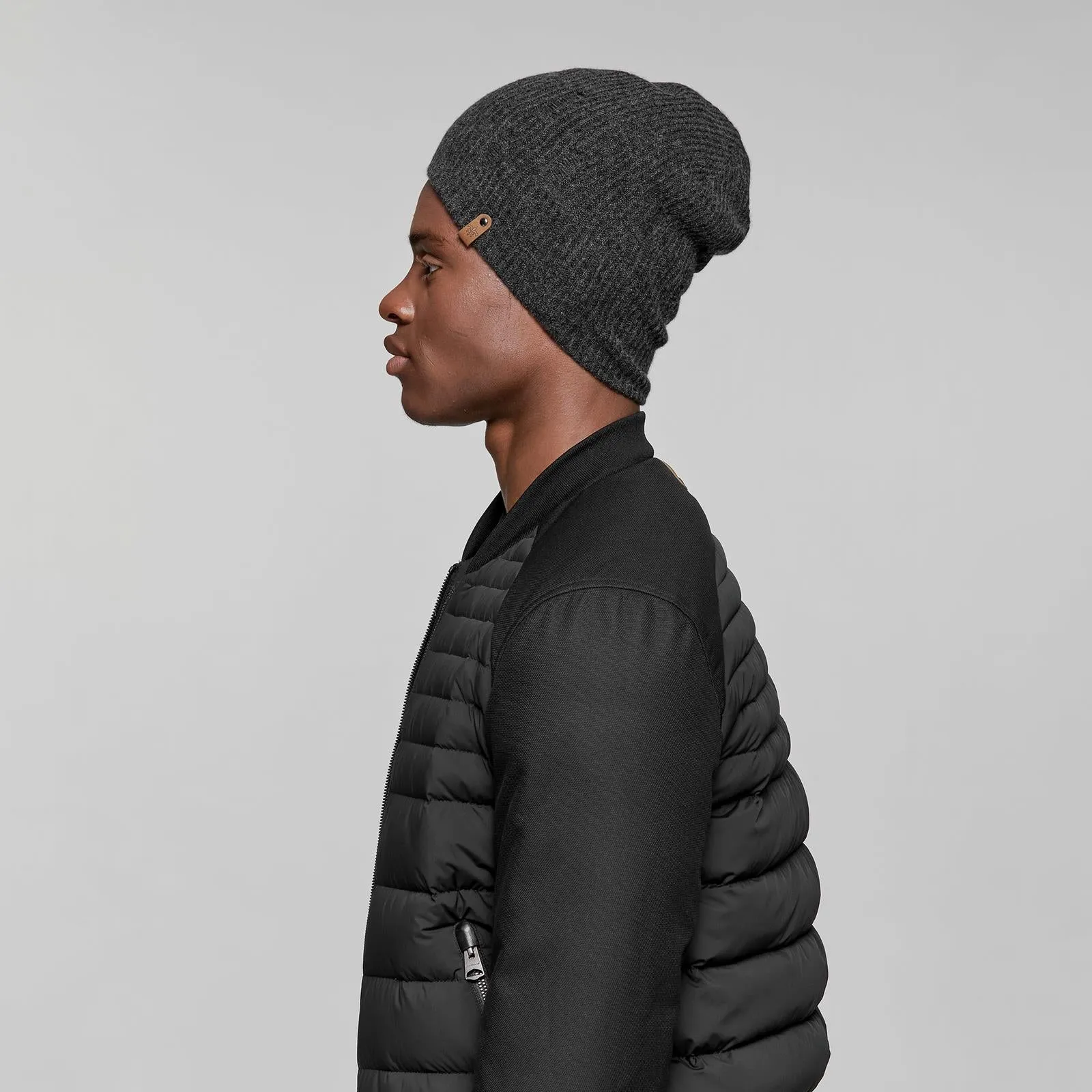 Tazio Knit Beanie (Charcoal)