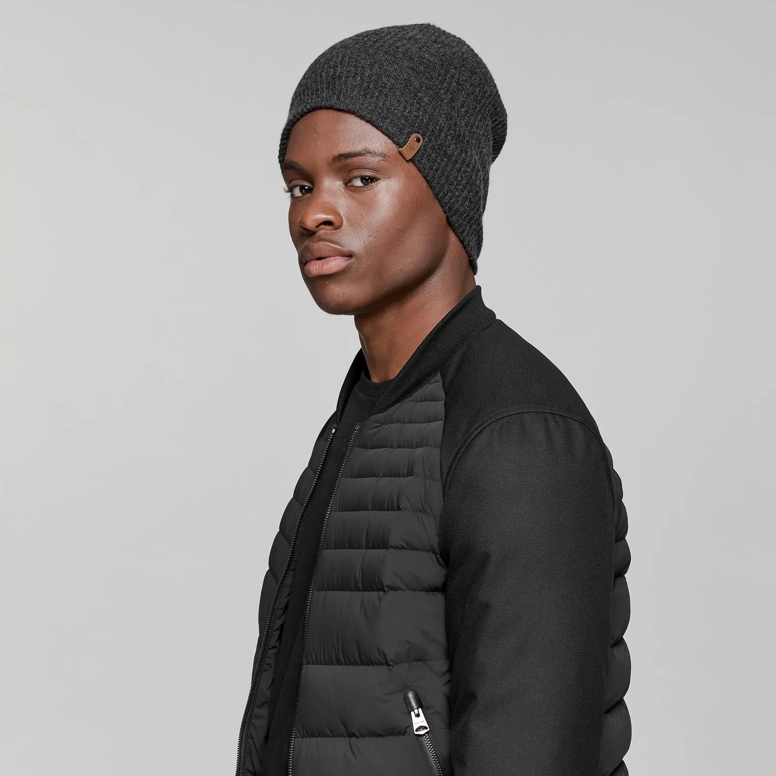 Tazio Knit Beanie (Charcoal)
