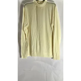 UNIQLO Men's Beige Wool Knit Long Sleeve Pullover Turtleneck Sweater SZ 2XL
