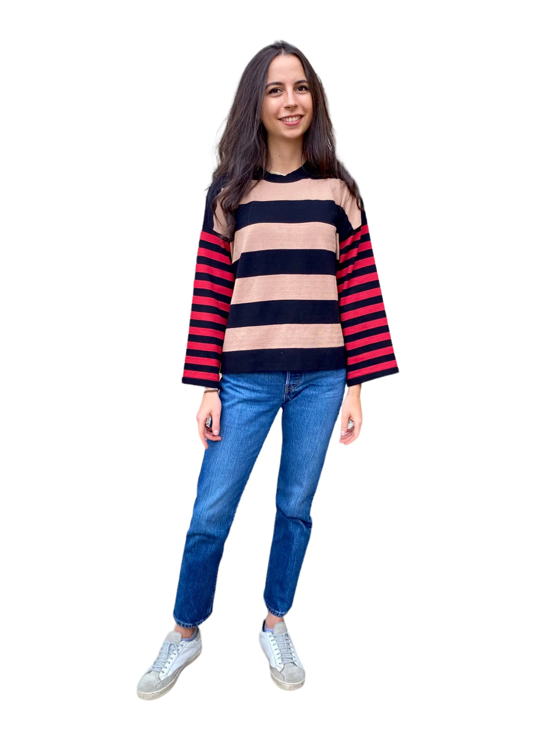 Vicolo camel/ black pullover