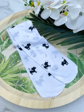 White CATS tights