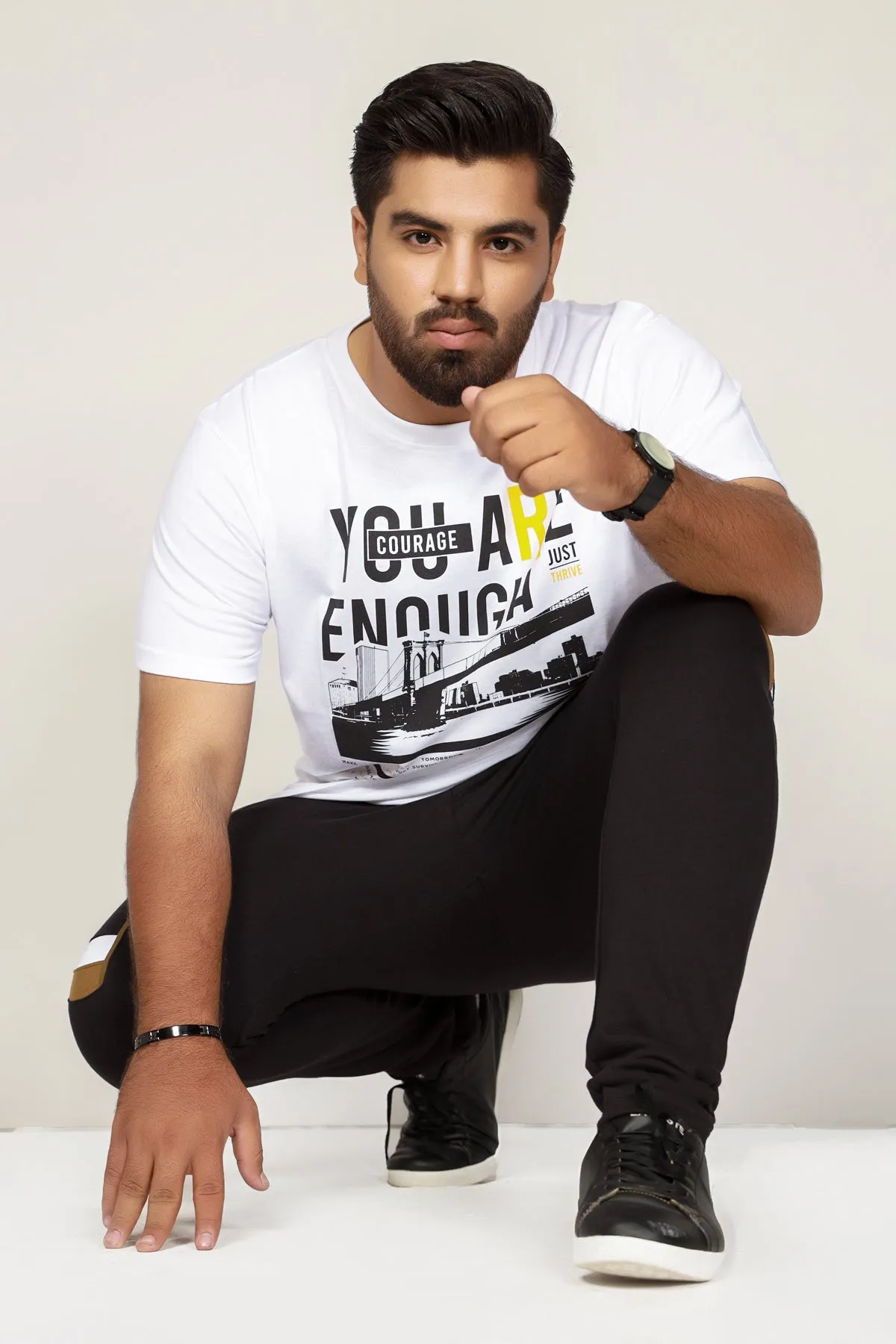 You Are Enough Graphic T-Shirt (Plus Size) - S22 - MT0193P