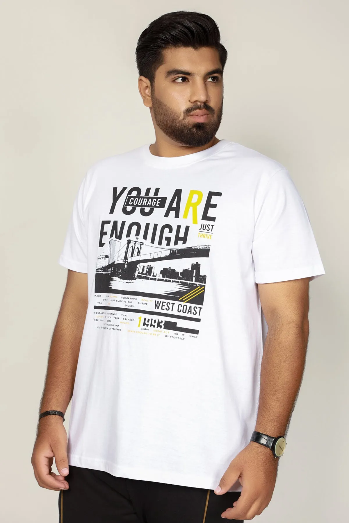 You Are Enough Graphic T-Shirt (Plus Size) - S22 - MT0193P